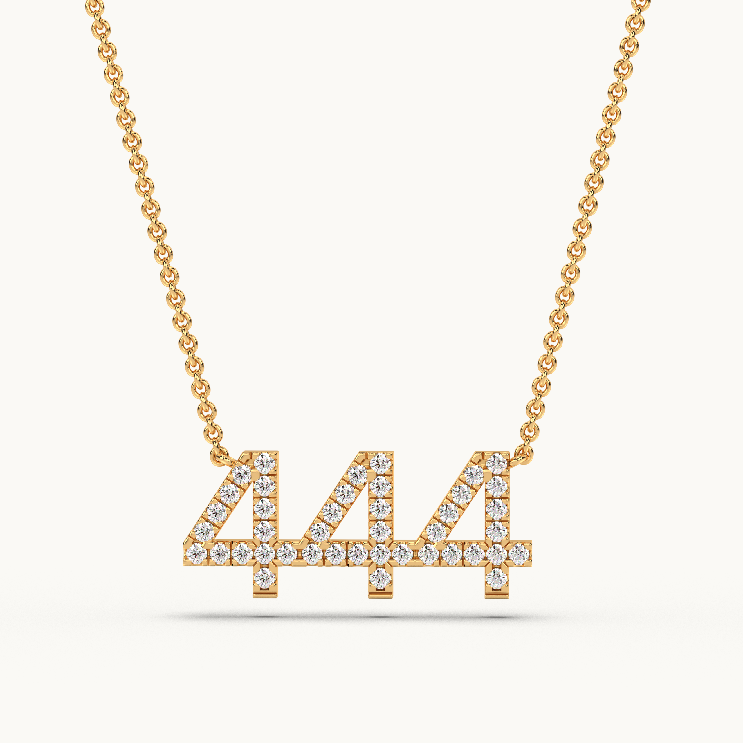       Diamond Simulant 444 Necklace | Symmbols Jewelry