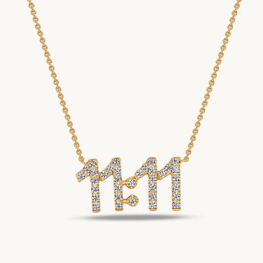 1111 angel number necklace