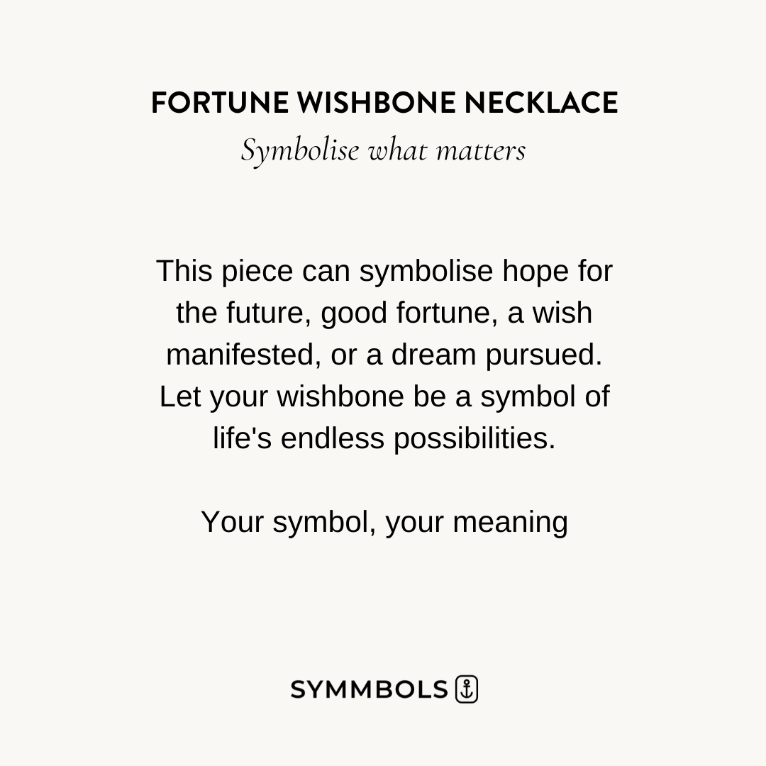 Fortune Wishbone Necklace