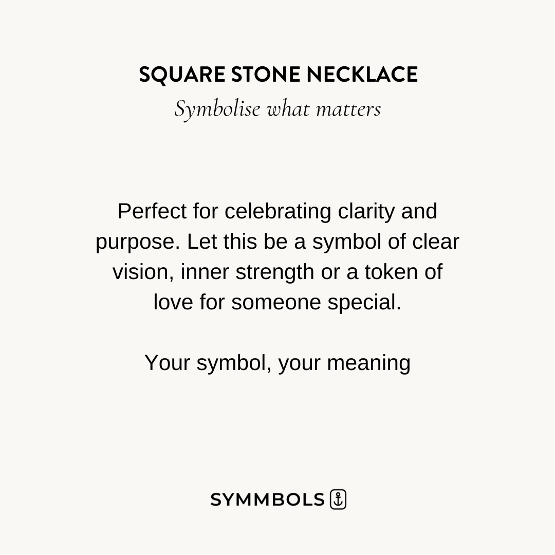 Square Stone Necklace