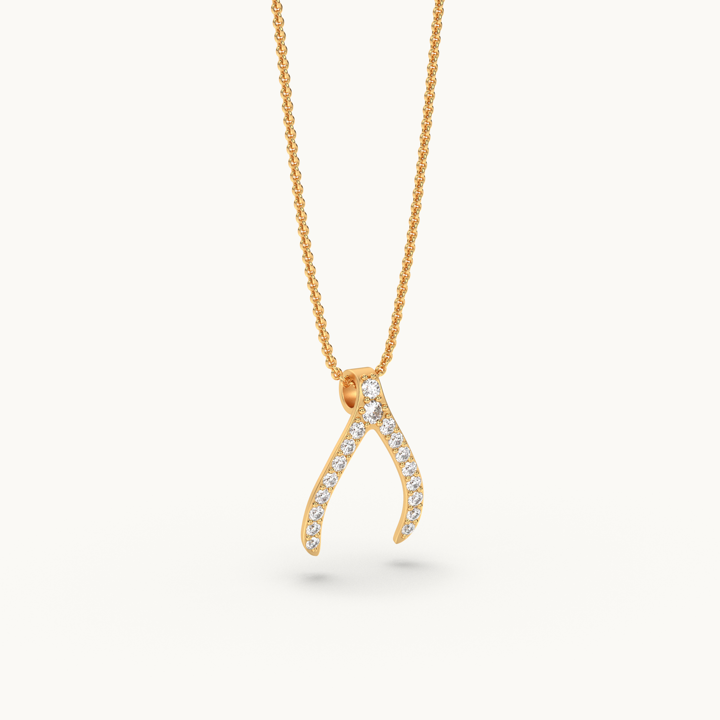 Fortune Wishbone Necklace