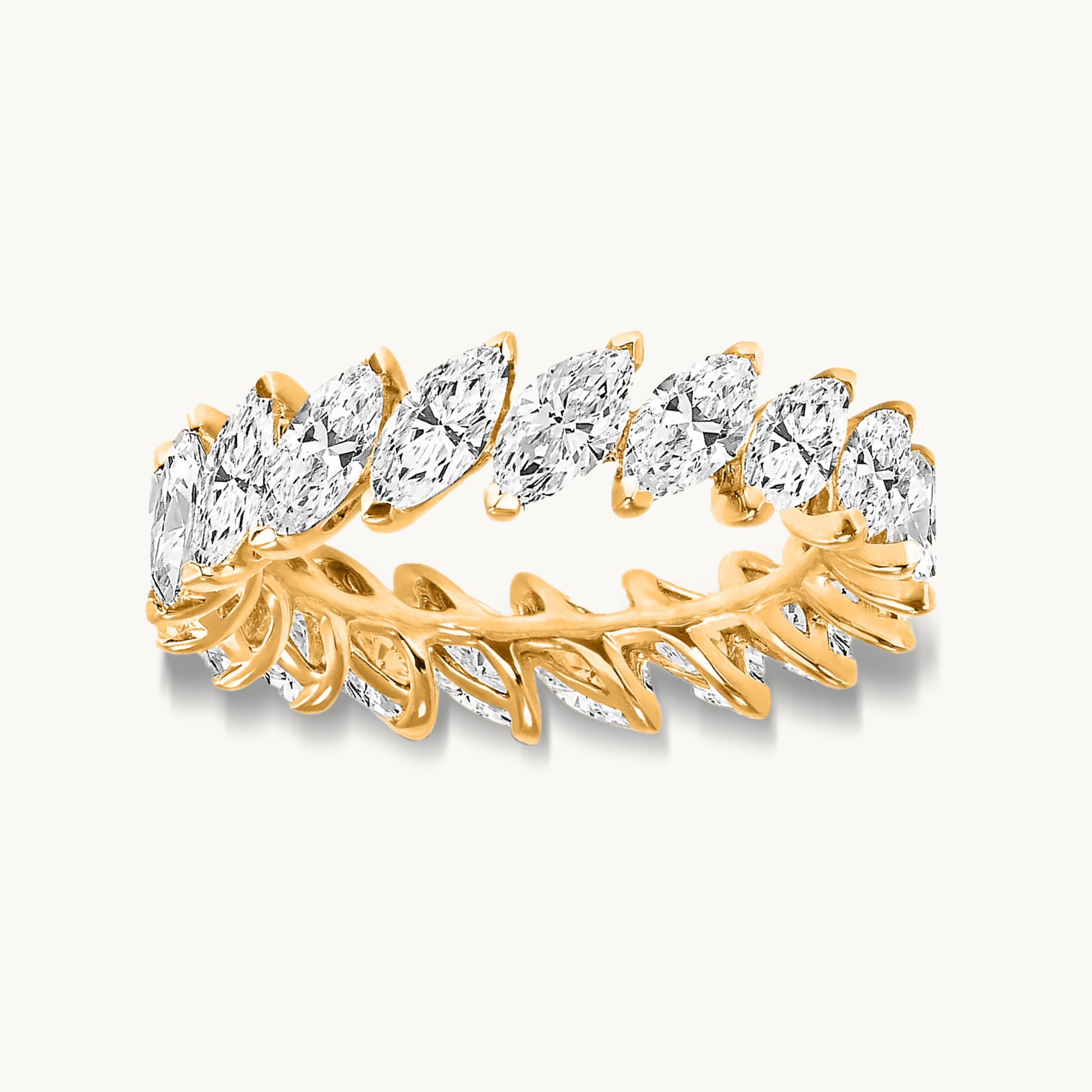 gold eternity rings with diamonds