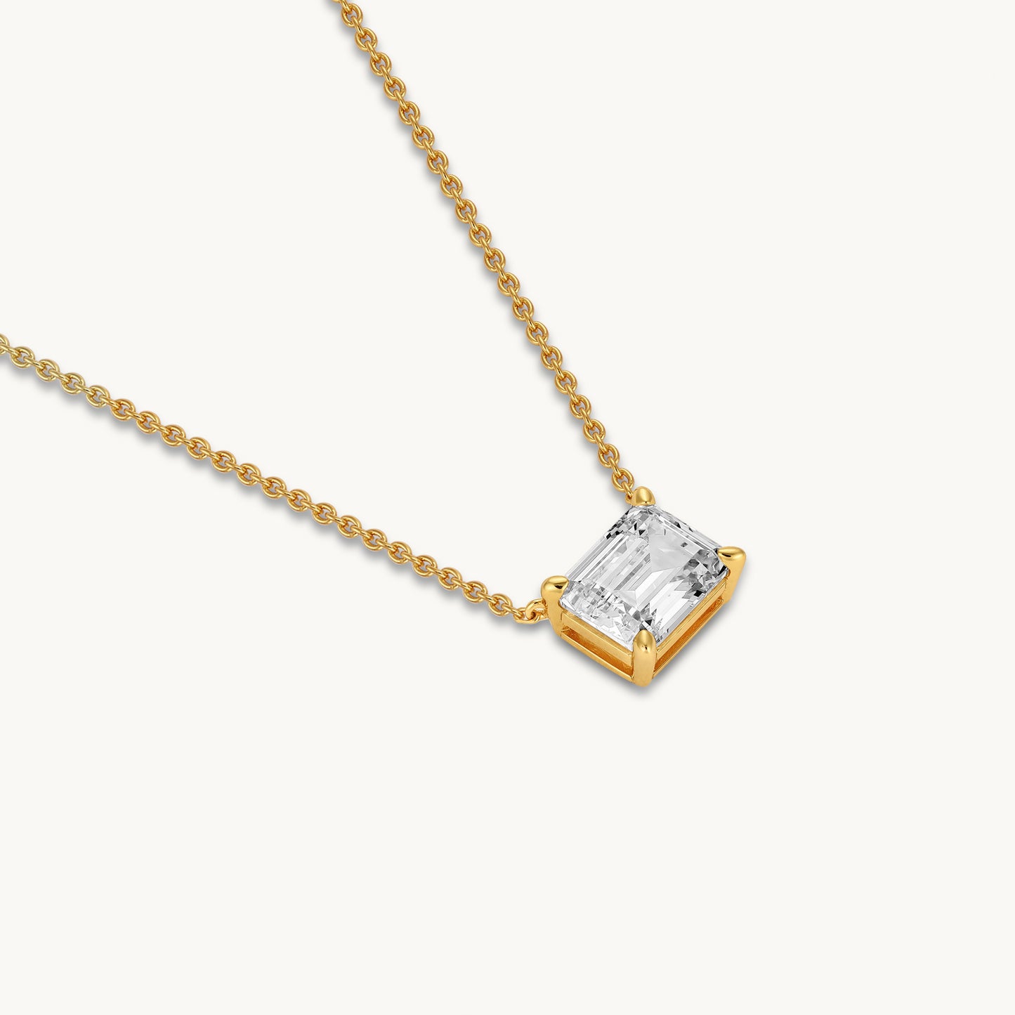 Square Stone Necklace